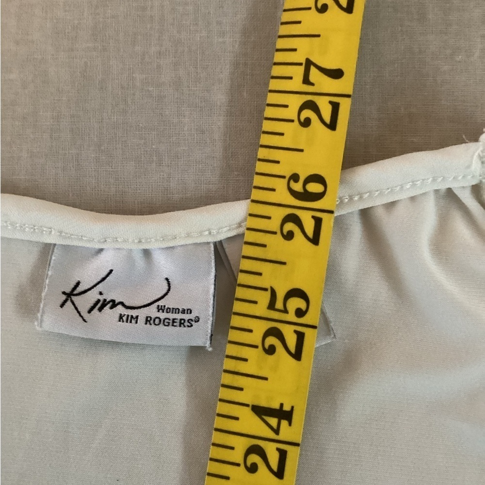 Kim Rogers White Layered Ruffle Blouse, Plus Size 2X - Picture 8 of 8